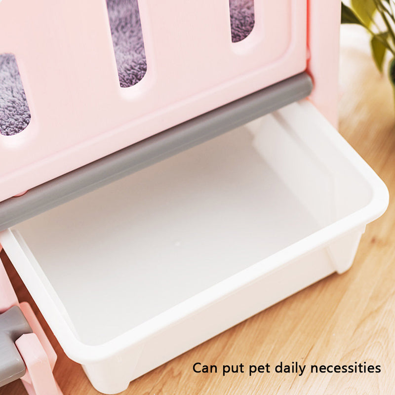 PAWS ASIA Wholesale Luxury Cute Waterproof Plastic Detachable Pet Sleeping Dog Bed With Stairs