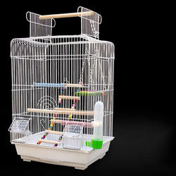PAWS ASIA Chinese Manufacturer Hot Sale Metal Luxury Hanging Breeding Cage Love Birds With Plastic Trays