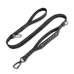 PAWS ASIA Factory Luxury Reflective Elastic Retractable Training Dog Leash With Pet Car Seat Belt Buckle