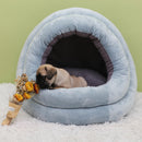 PAWS ASIA Supplier Dropshipping Small Pet Plush Detachable Half Enclosed Fancy Cat Bed Dog