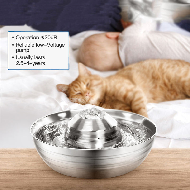 PAWS ASIA Manufacturers Ring 360 Degrees Dog Cat Automatic Pet Feeder Bowl Water Drinking