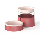 PAWS ASIA Wholesale New Plastic Multifunctional 2 In 1 Elevated Double Cat Bowl Dog Feeder