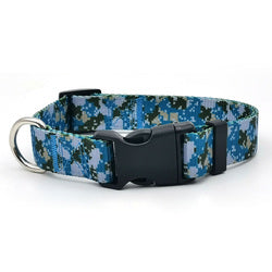 PAWS ASIA Shopee Hot Sale Summer Luxury Nylon Camo Breathable Large Dog Collar