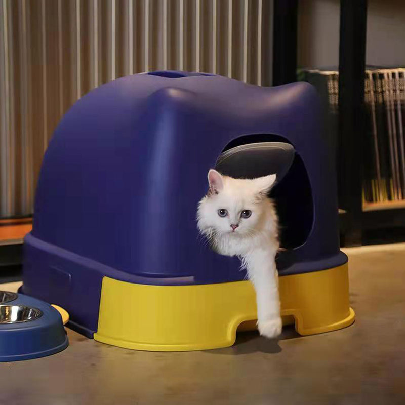 PAWS ASIA Suppliers New Design Eco Friendly Full Enclosed Pet Toilet Box Cat Litter Box With Drawer
