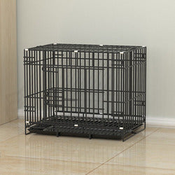 PAWS ASIA Wholesale High Quality Foldable Stackable Heavy Duty Large Dog Cage Metal Kennels With Plastic Tray