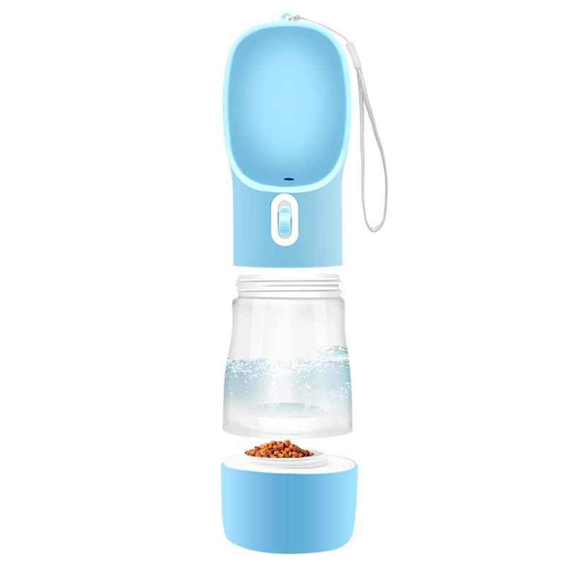 PAWS ASIA Wholesale Plastic Portable Travel Multi Use Dog Drink Bottle With Dog Food