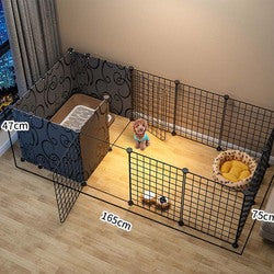 PAWS ASIA Suppliers Metal Small Freely Combined Dog Fence For Pet Isolation Cat Barrier Kennel