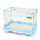 PAWS ASIA Suppliers Metal Cheap Indoor Breeding Rabbit Cage With Wheel For Sale