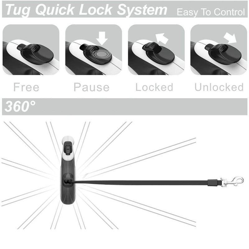 PAWS ASIA Wholesale Custom Hot Sale New Luxury Long Running Heavy Duty Retractable Dog Leash