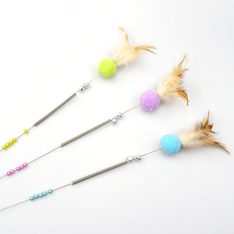 PAWS ASIA Customised High Quality Cat Toy Feather Assorted Color Creative Cat Birthday Toys