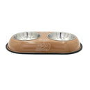 PAWS ASIA AliExpress New High Quality Outdoor Multi Color Fancy Patterned Pet Double Dog Bowls14