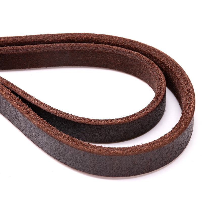 PAWS ASIA Manufacturers Brown Luxury Pure Leather Heavy Duty Dog Leash For Large Dog