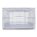 PAWS ASIA China Wholesale Metal Wire Mesh Square Small Bird Cages With Bowl For Sale