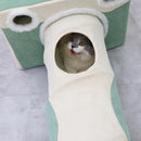 PAWS ASIA Manufacturer Sisal Cute Camera Shape Washable Foldable Cat Tunnel Toy Bed House