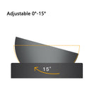 PAWS ASIA Supplier Stainless Steel Adjustable 15 Degree Tilted Raised Double Cat Bowl Dog