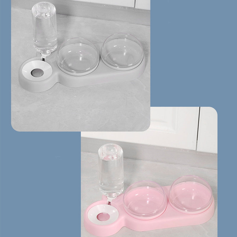 PAWS ASIA Wholesale Eco Friendly Plastic Modern Three Dog Bowl Cat Automatic Water Feeding