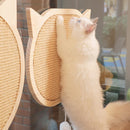 PAWS ASIA Supplier High Quality Sisal Cute Suction Cup Durable Claw Grind Pet Cat Toy Scratch Board