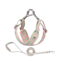 PAWS ASIA Manufacturers Cute Cheap Cotton Reflective Adjustable Dog Harness And Leash
