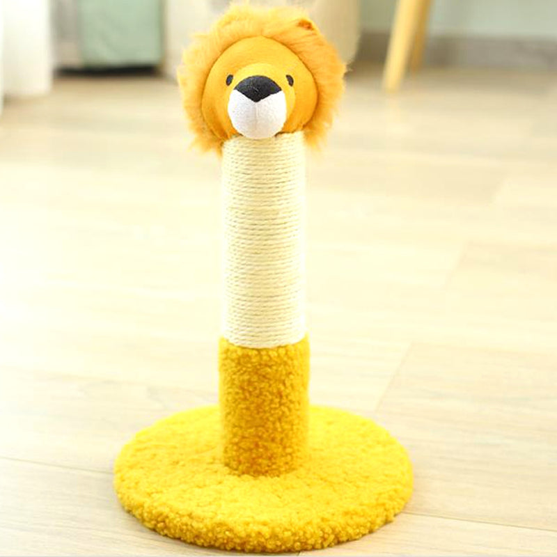 PAWS ASIA Custom Cute Pet Scratcher Sisal Stuffed Personalized Funny Lion Toys For Cats