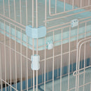 PAWS ASIA Suppliers Large 3 Layer Display Stainless Steel Wire Cat Cages With Hammock