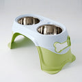 PAWS ASIA Wholesale Stainless Steel Eco Friendly Protect Spine Feeding Dog Bowl With Stand