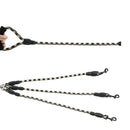 PAWS ASIA Wholesale Nylon Luxury Triple Anti Entanglement Design Multi Dog Leash With Comfortable Handle