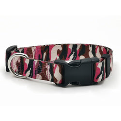 PAWS ASIA Shopee Hot Sale Summer Luxury Nylon Camo Breathable Large Dog Collar