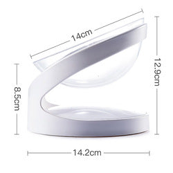 PAWS ASIA Manufacturers Eco Friendly Plastic Modern Luxury 18 Degree Tilted Elevated Water Cat Bowl