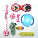 PAWS ASIA Manufacturers Direct Sale Eco Friendly Chewing Teeth Cleaning Interactive Assorted Dog Toy Set Rope