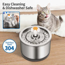 PAWS ASIA Supplier Cat Flower 2.5L Flower Stainless Steel Pet Dog Feeder Automatic