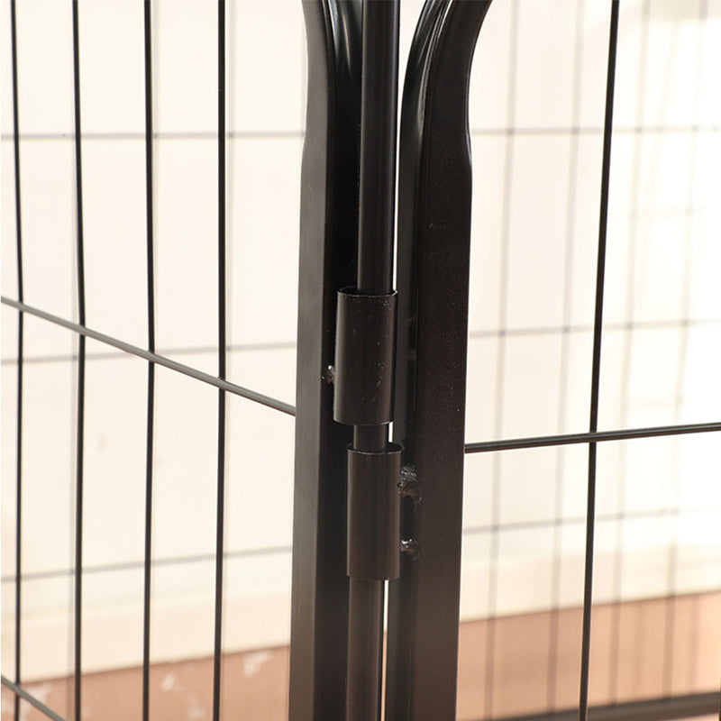 PAWS ASIA Suppliers Large Indoor Metal Foldable Expandable Dog Fence With 8 Panels Pet Exercise Kennel Playpen