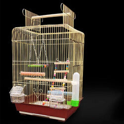 PAWS ASIA Chinese Manufacturer Hot Sale Metal Luxury Hanging Breeding Cage Love Birds With Plastic Trays