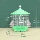 PAWS ASIA Manufacturer Portable Plastic Small Bird Cage With Tray And Hanging Hook