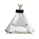 PAWS ASIA Manufacturers Luxury Design Wood Frame Foldable Dog Bed Tent Kennel Cat Teepee