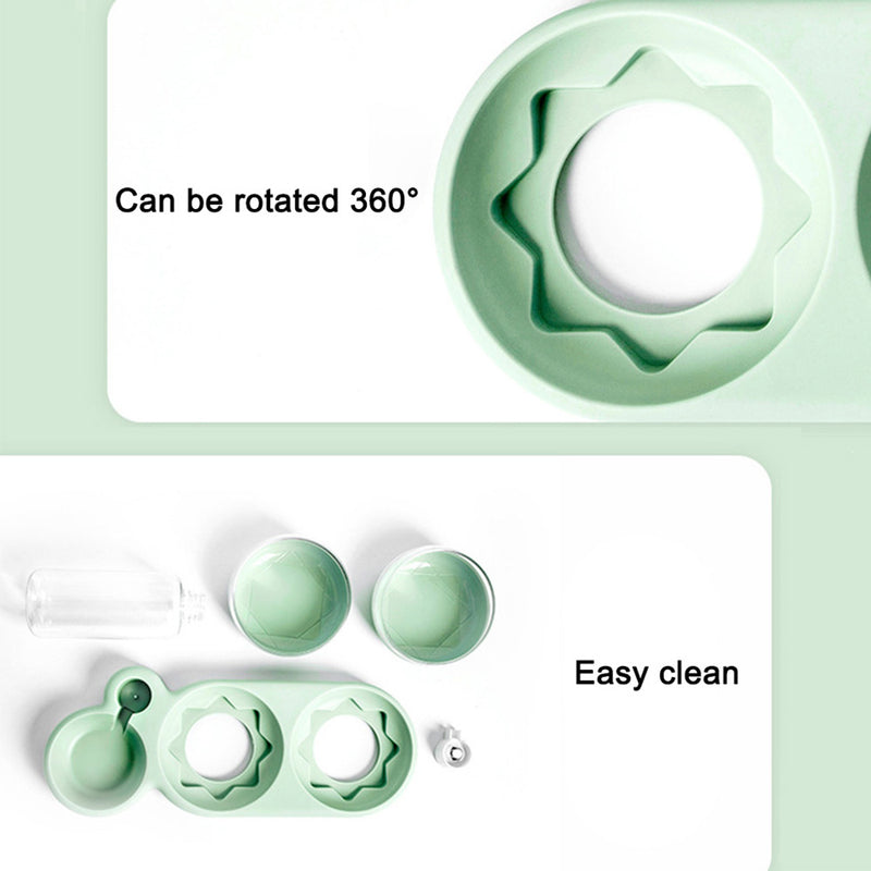PAWS ASIA Wholesale Eco Friendly Plastic Modern Three Dog Bowl Cat Automatic Water Feeding