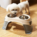 PAWS ASIA Wholesale Stainless Steel Eco Friendly Protect Spine Feeding Dog Bowl With Stand
