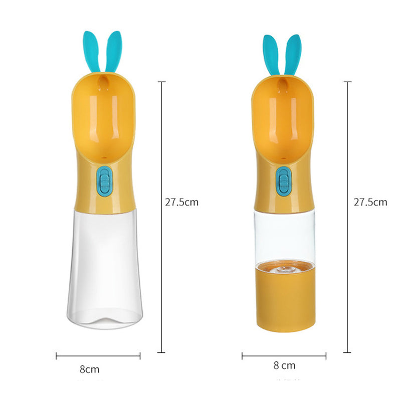 PAWS ASIA Suppliers Travel Portable Food Grade 2 In 1 Dog Water Bottle For Hiking And Walking