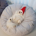 PAWS ASIA Factory Cheap Round Washable Removable Large Warm Soft Padded Minimalist Cat Bed Dog