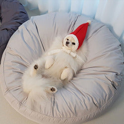 PAWS ASIA Factory Cheap Round Washable Removable Large Warm Soft Padded Minimalist Cat Bed Dog
