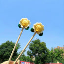 PAWS ASIA Wholesale Handmade Cute Sunflower Interactive Teaser Wand Funny Cat Toy Stick