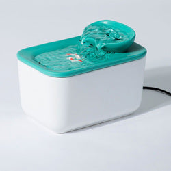 PAWS ASIA Manufacturers Ceramic Cute Quiet Cat Automatic Feeder Pet Water Fountain With Filter 1.8L 1L
