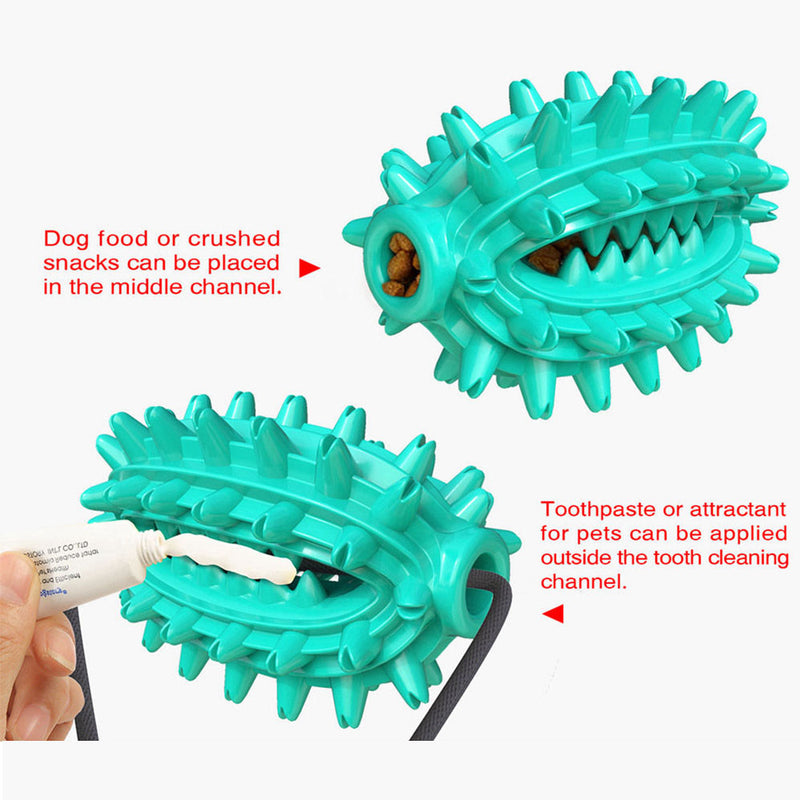 PAWS ASIA Factory Interactive Teeth Cleaning Molar Improve IQ Pulling Suction Cup Dog Toy