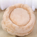 PAWS ASIA Suppliers Direct Sale Modern Half Enclosed Luxury Plush Soft Novelty Cute Removable Round Calming Cat Bed Sofa