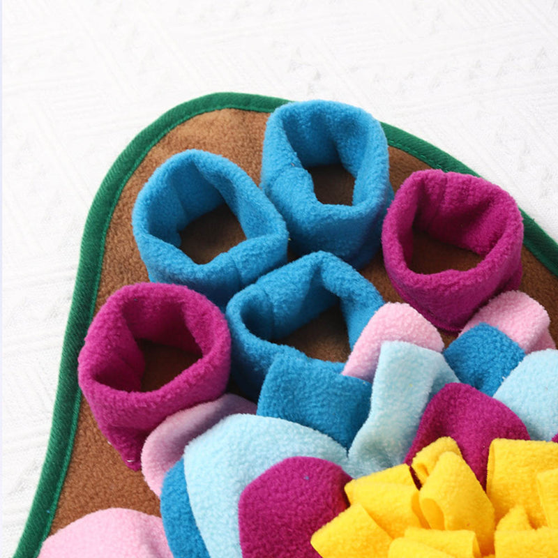PAWS ASIA Wholesale Foldable Non Slip Pet Feeding Nosework Treats Mat Dog Sniffing Mat Puppy Training