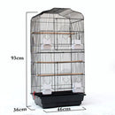 PAWS ASIA Wholesale Cheap White Steel Wire Breeding Large Bird Cage With Stand