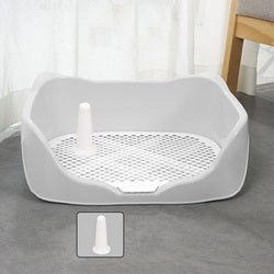 PAWS ASIA Wholesale Cheap Plastic Large Square Easy Clean Tray Indoor Dog Toilet With Removable Post Pet Potty