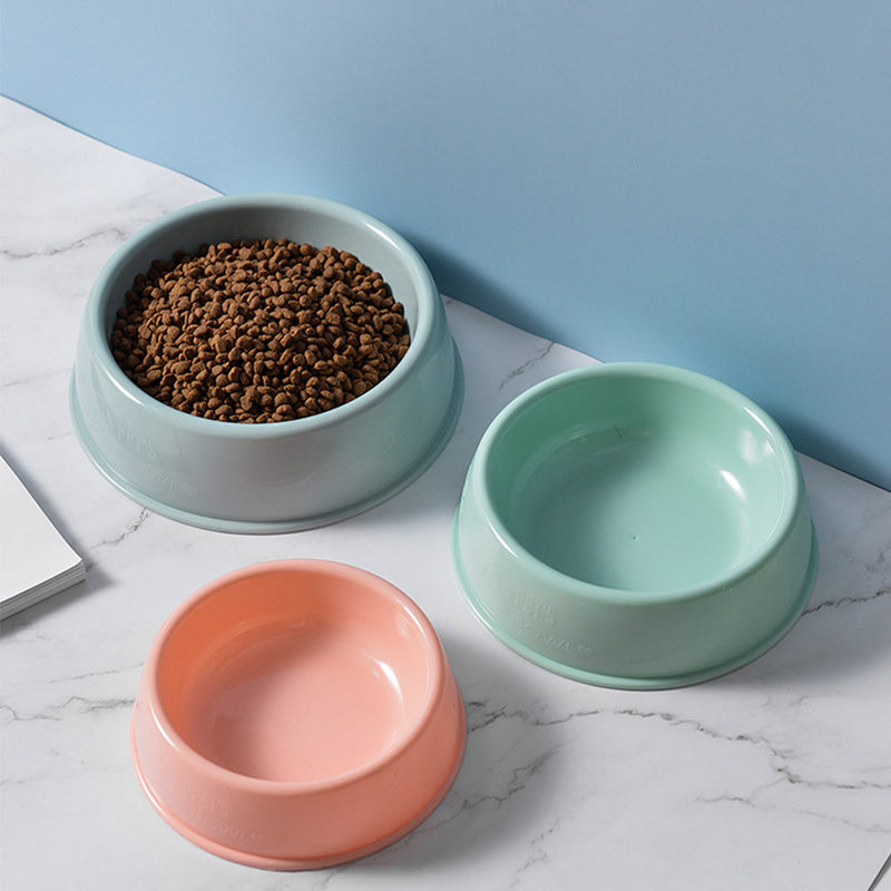 PAWS ASIA China Supplier Wholesale Cute Travel Portable Round Feeding Dog Eco Friendly Plastic Bowls Drinking