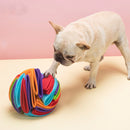 PAWS ASIA Suppliers Felt Durable Chewy Interactive Hide And Seek Plush Pet Treat Puzzle Dog Sniff Toy Ball