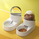 PAWS ASIA Wholesale New Luxury Automatic Plastic Food And Water Self Filling Double Dog Bowl Cat Set