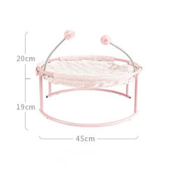 PAWS ASIA Wholesale Make Modern Elevated Luxury Removable Round Calming Cute Plush Blanket Bed For Cats With Wand